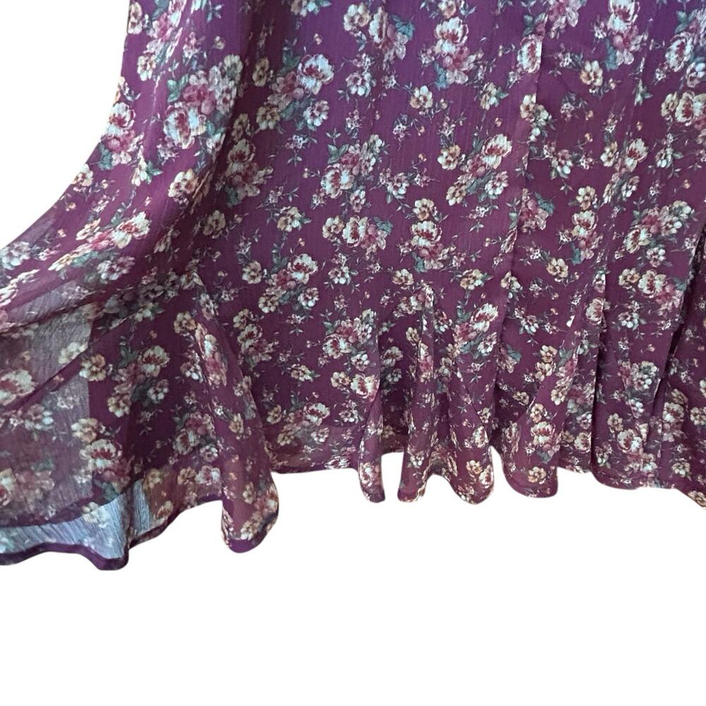 Trixxi Purple Floral Midi Dress - Picture 7 of 16